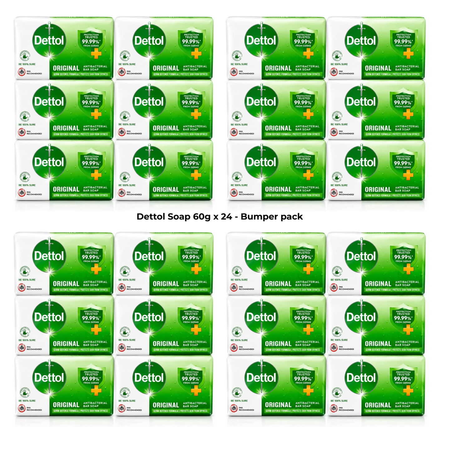 Dettol Original Soap Bars 60g x 24 Bumper Pack