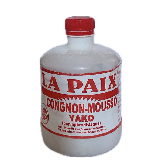 La Paix Cognon Mousso traditional Ivorian herbal drink bottle from Korhogo