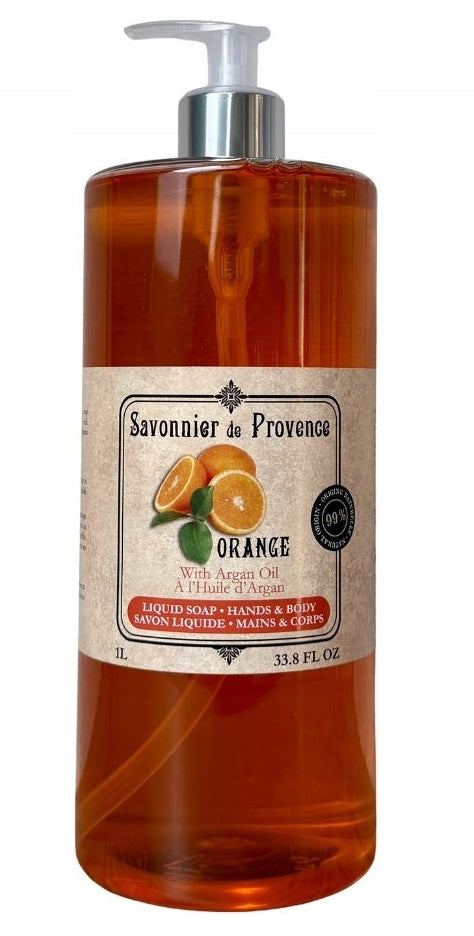 Savonnier de Provence Orange Liquid Soap 1000ml