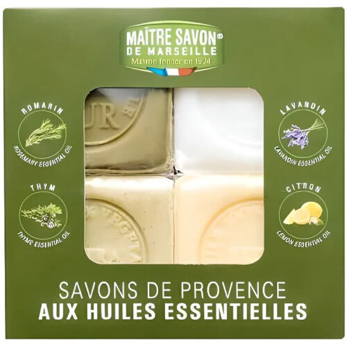 MAITRE SAVON Four Pack Provence Essential Oil Soaps 4x125g