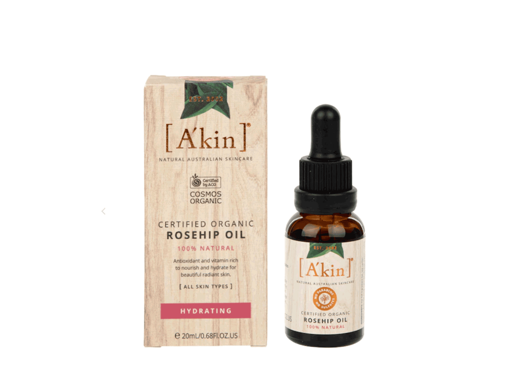 A'kin Pure Radiance Hydrating Certified Organic Rosehip Oil - 20ml