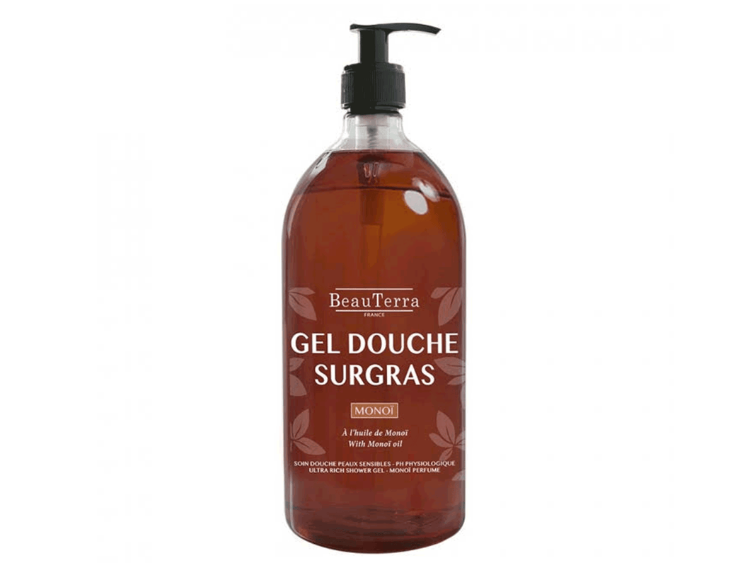 BeauTerra France Lipid Enriched Shower Gel With Monoi Oil 1L