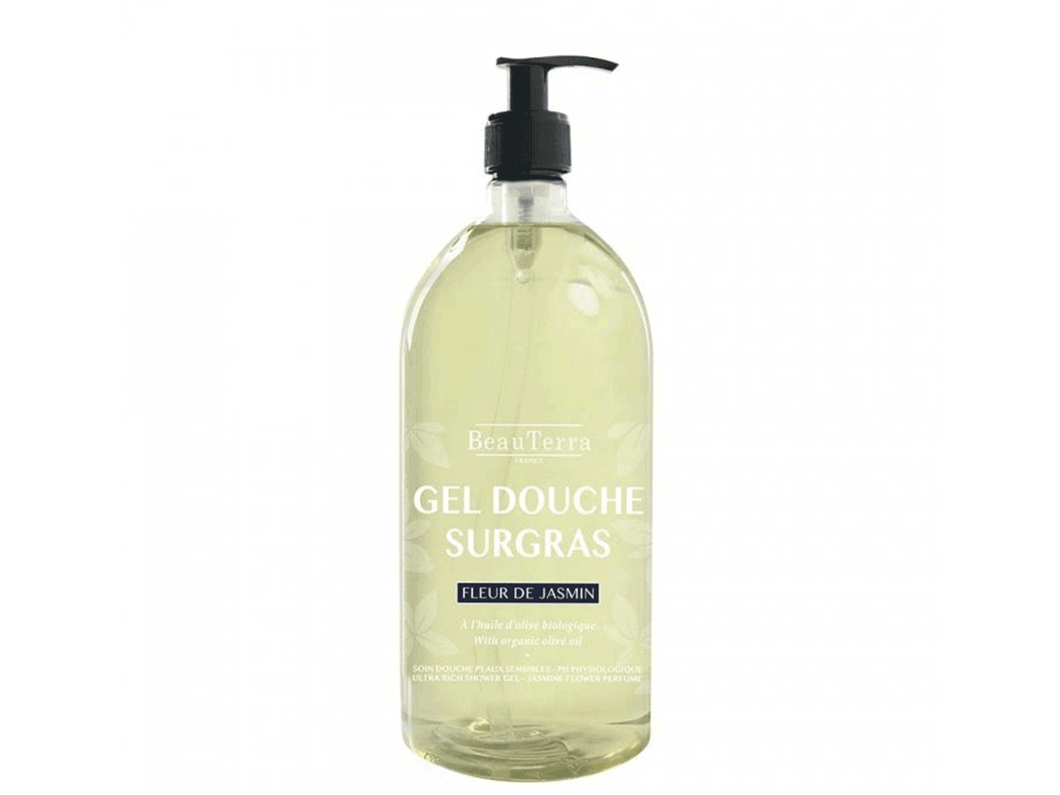 Beauterra France Ultra Rich Shower Gel With Jasmine Flower & Organic Olive Oil 1L