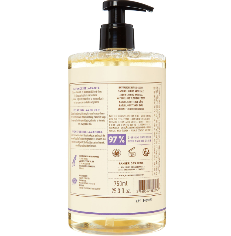 Panier des Sens Iconic Lavender Marseille Liquid Soap 500ml