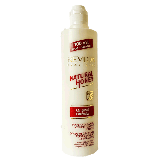 Revlon Realistic Natural Honey Original Formula Body and Hands Conditioning Lotion - 600ml