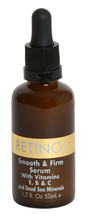 Load image into Gallery viewer, Spa Cosmetics RETINOL Smooth &amp; Firm Serum with Vitamin E,B,C &amp; Dead Sea Minerals
